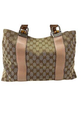 Gucci Tote Bamboo Pink